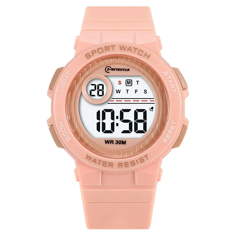 Children Watch Waterproof Digital Watch for Girls Boys Blue Electronic Sport Kid Watches Alarm Swimming Clocks Gifts