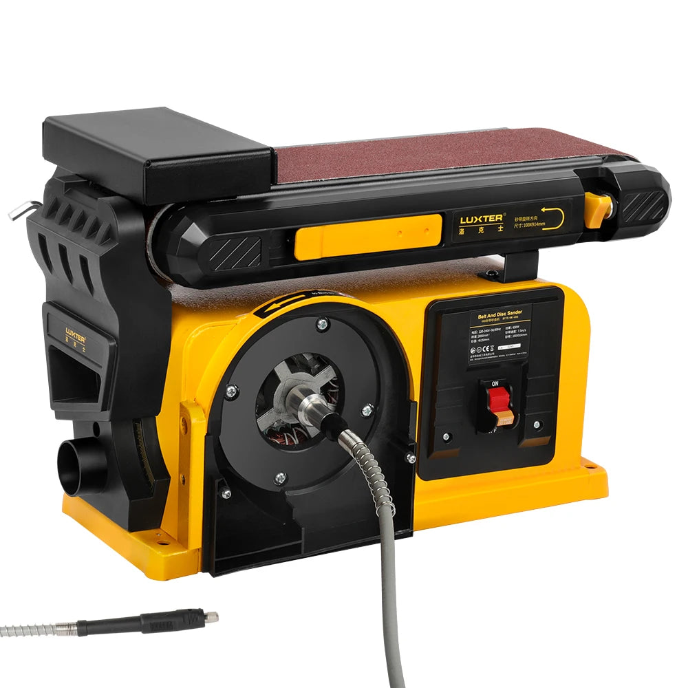 650W 100x914mm Belt Sadner 150mm Disc Sander Bench Belt Disc Sander Professional Plastic Sander