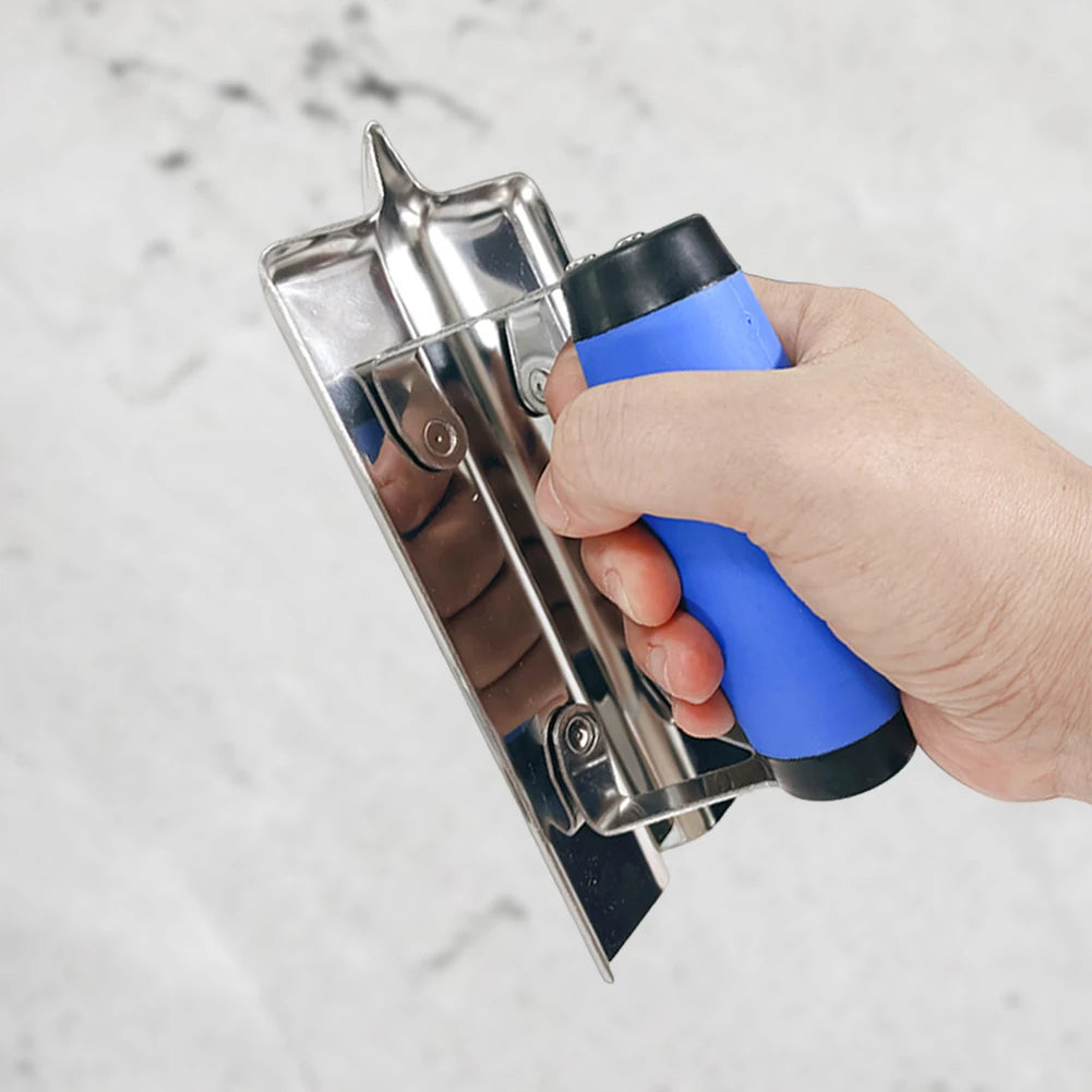 Masonry Construction Hand Tool Concrete Hand Edger Or Groover Concrete Tools Stainless Steel with Soft Grip Plus Concrete Edger