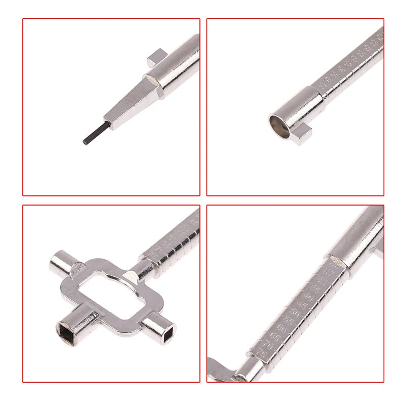 Multitools, Building Keys And Lock Keys, Measuring Tools For Lock Cylinder 6 In 1 Construction Key