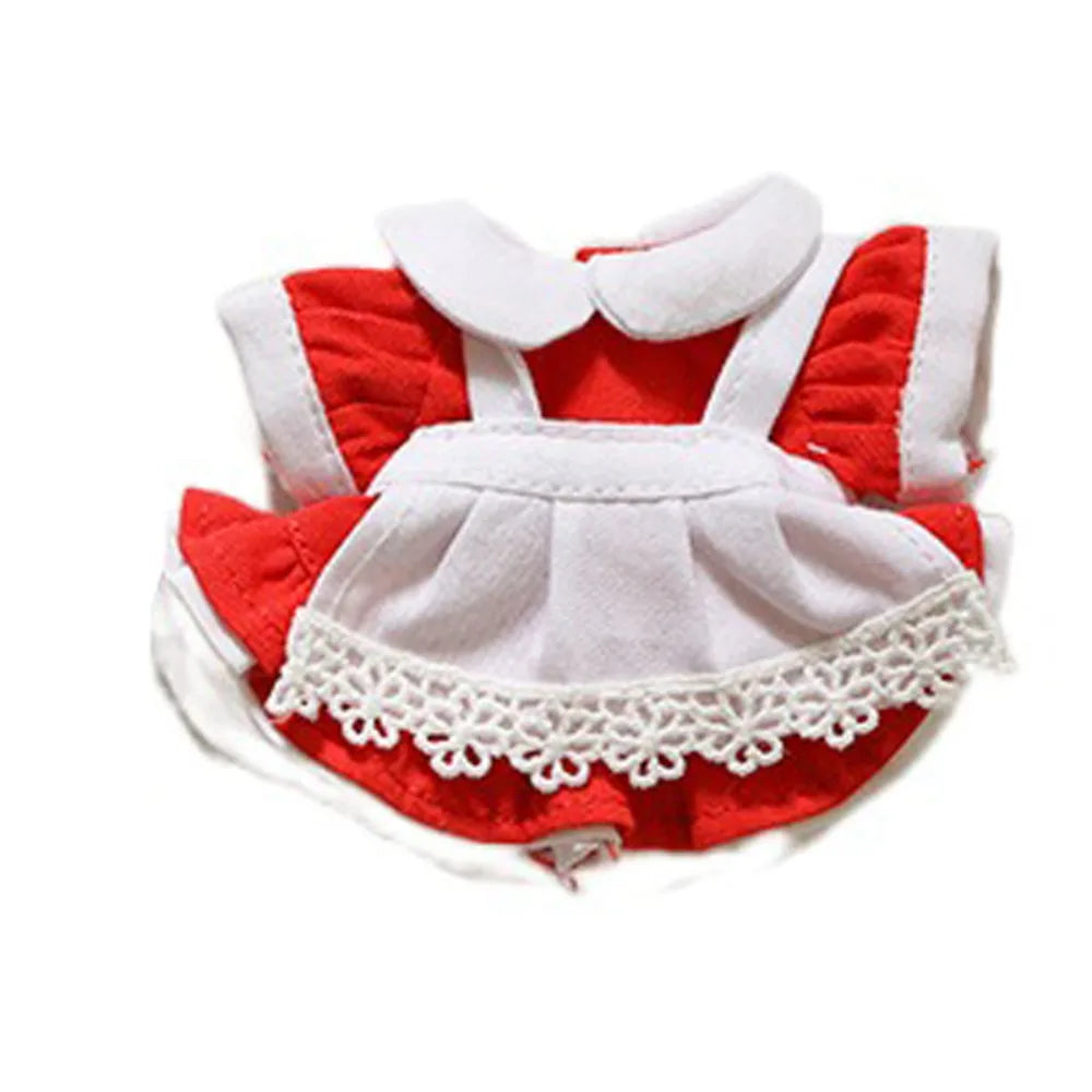 Dress Up Doll Doll Lolita Dress Maid Dress Princess Skirt Doll‘s Clothes Clothing 12cm Cotton Doll Clothes Doll Wear