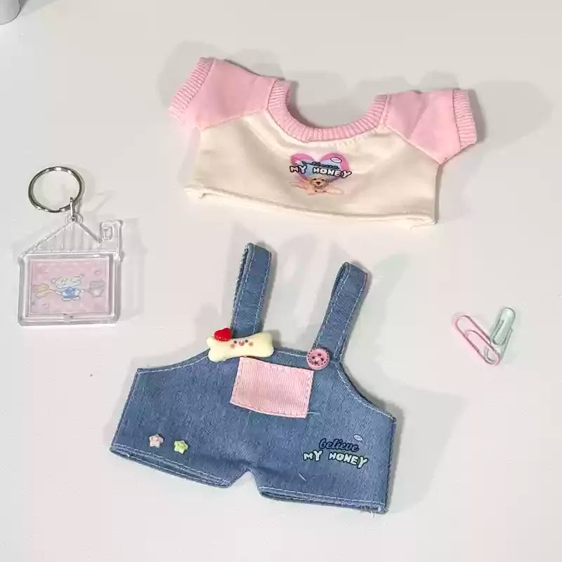 Only Clothes 20cm Doll Clothes Cotton Doll Blind Box Plush Doll Clothing Wow Cool Wakuku Doll Clothes Multiple Styles Set