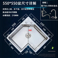 Kitchen Corner Special-shaped Sink, L-shaped Corner Sink, Large Single Tank Dishwashing Basins