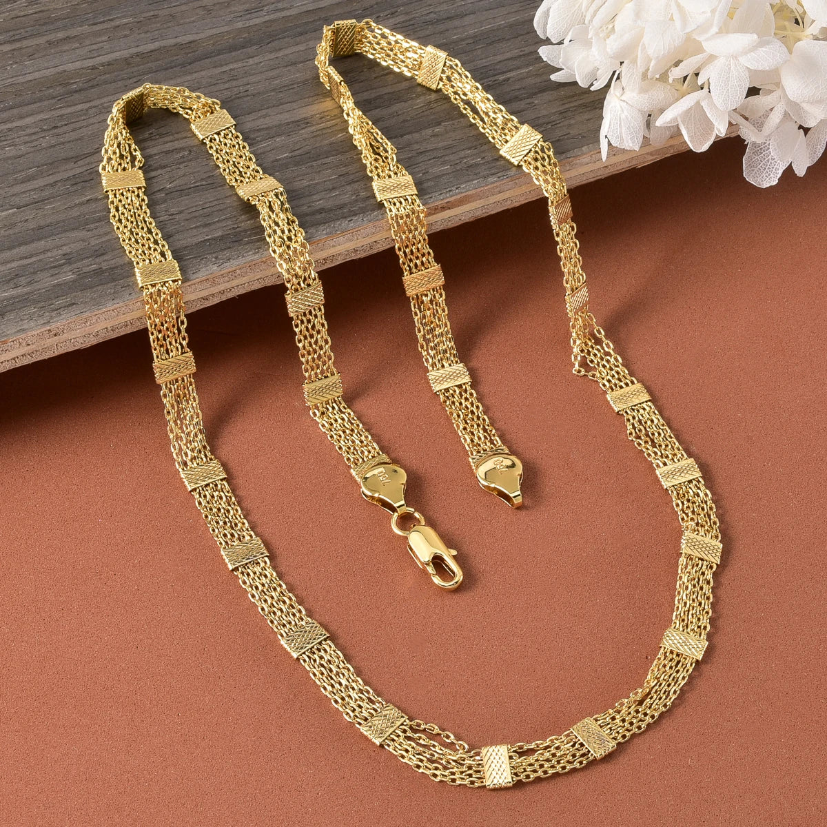 Trendy 18K Gold Plated Chain Necklace for Men Women Luxury Thick Cuban Link Jewelry Textured Design Statement Gift