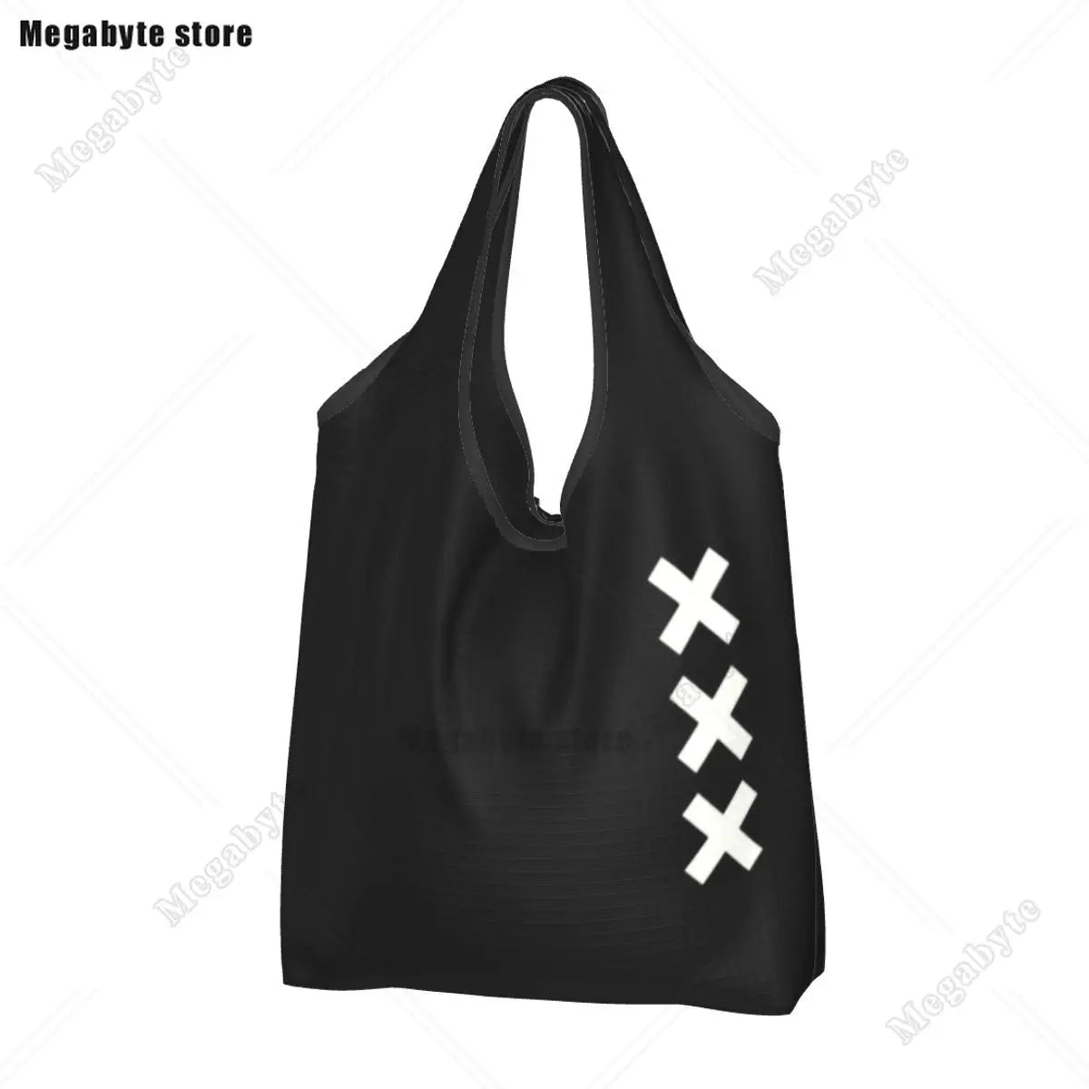 Brazil Flag Groceries Shopping Bag Cute Shopper Tote Shoulder Bag Big Capacity Portable Handbag