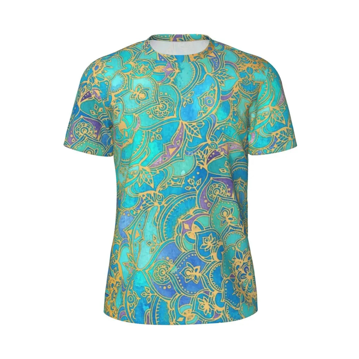 Sports T Shirt For Men Metallic Print T-Shirts Popular Sparks Of Red Summer Tees O Neck Y2K Retro Graphic Tops Gift