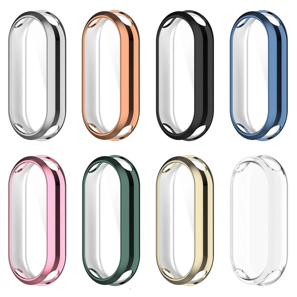 Soft TPU Case For Xiaomi Mi Band 10/9/8 NFC Full Screen Protector Shell Bumper Cover
