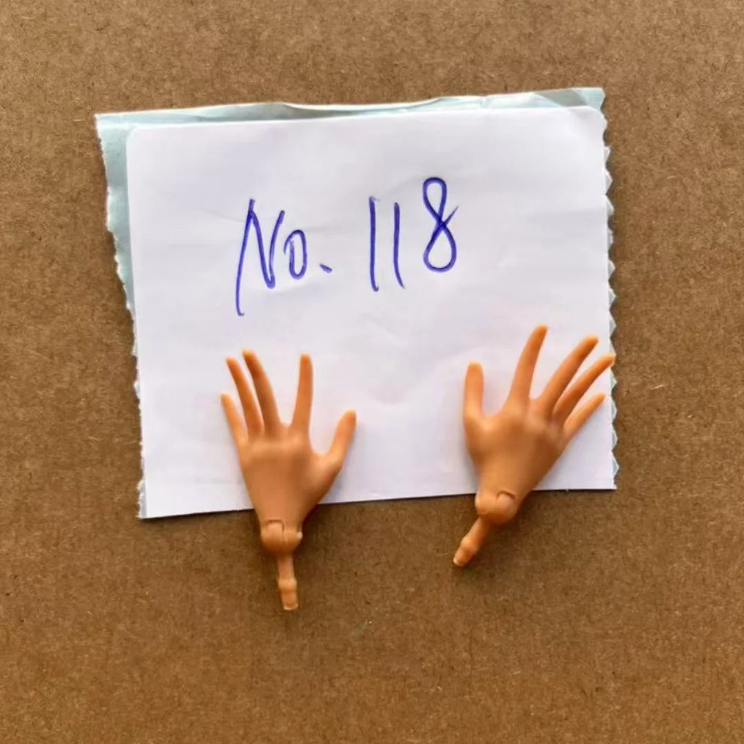 Rainbow Doll Hands With Colorful Nail Polish White Brown Beige Black Doll Parts Male Female Doll Hands Parts