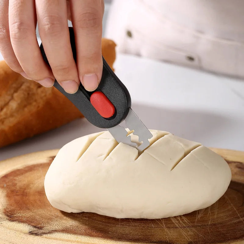 Kitchen bread cutter, engraving knife, stainless steel kitchen baking accessories, printed bread slices, baking pastry tools