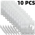 Cabinet Hinge Repair Plate Kit Kitchen Cupboard Door Hinge Mounting Plate with Holes Flat Fixing Brace Brackets House Hold Tools