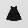 Sundress Black for Girls Children Junior Dress Elementary School Student Uniform Suit School Kids White Blouse Pleated Skirt Set
