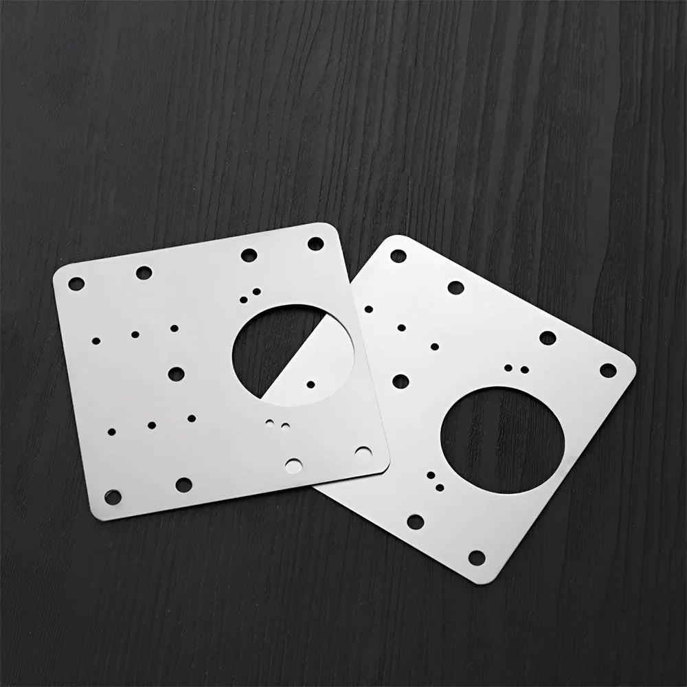 Cabinet Hinge Repair Plate Kit Kitchen Cupboard Door Hinge Mounting Plate with Holes Flat Fixing Brace Brackets House Hold Tools