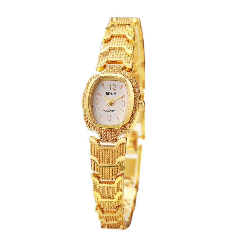 Women's wine barrel watch, fashionable small gold watch, personalized bracelet watch, quartz watch
