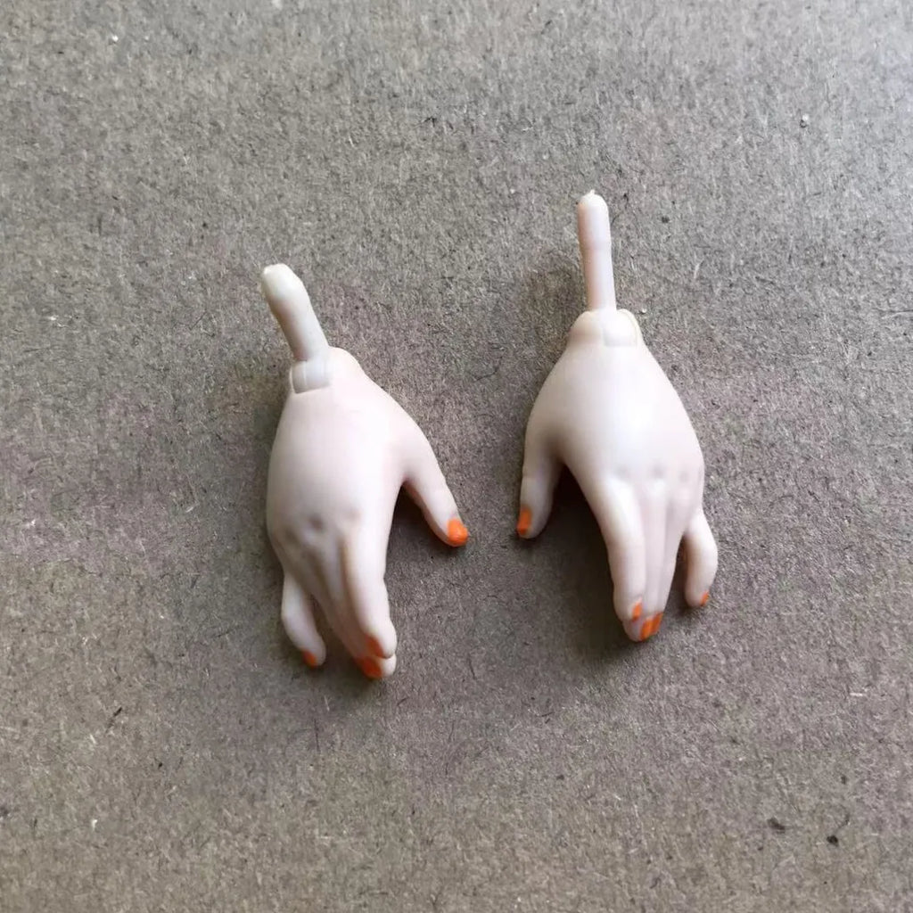 Rainbow Doll Hands With Colorful Nail Polish White Brown Beige Black Doll Parts Male Female Doll Hands Parts