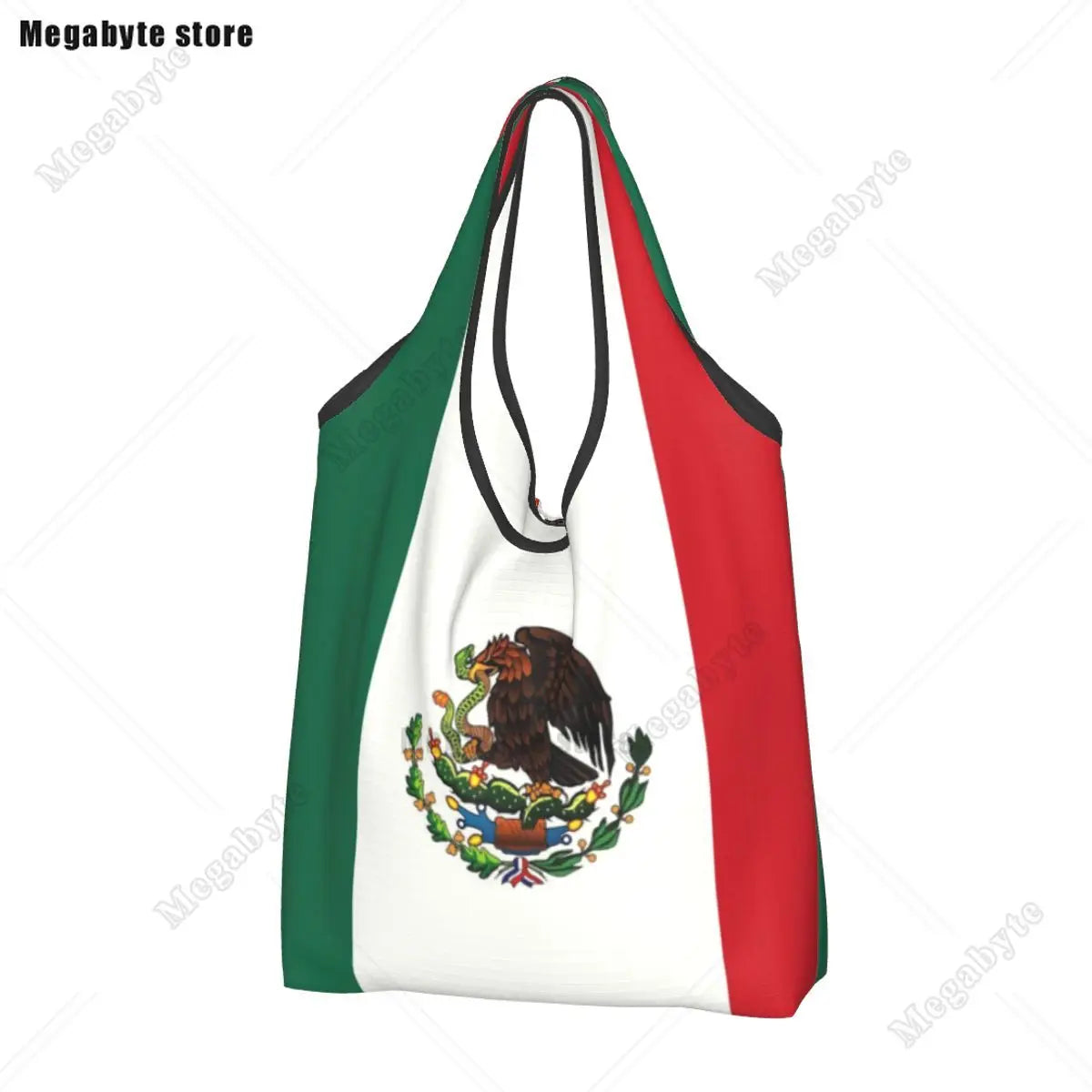 Brazil Flag Groceries Shopping Bag Cute Shopper Tote Shoulder Bag Big Capacity Portable Handbag