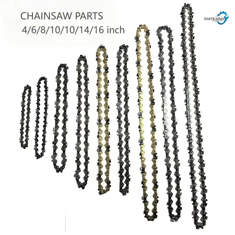 4/6/8/10/12/16inch  1/4" .043" 28/37/45/48  ChainsawDL Semi Chisel Electric Chainsaw Chain SpareWood Branch Cutting House Hold