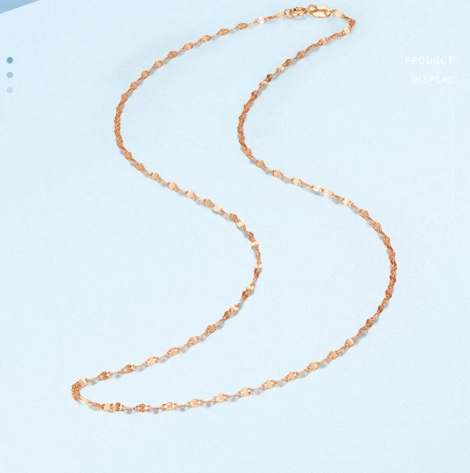 18k gold chains necklace karat gold necklaces for women shiny chains birthday gift