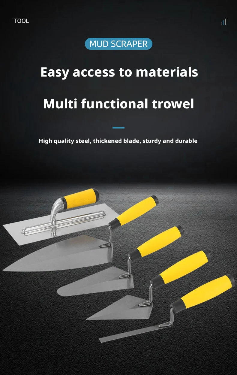 5 pcs Masonry Set carbon steel brickdaying trowelpointing trowelmargin trowel construction Finishing Hand Tools