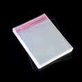 Transparent Storage Bag Groceries Accessories Storage Transparent Visible Plastic Self-adhesive Bag