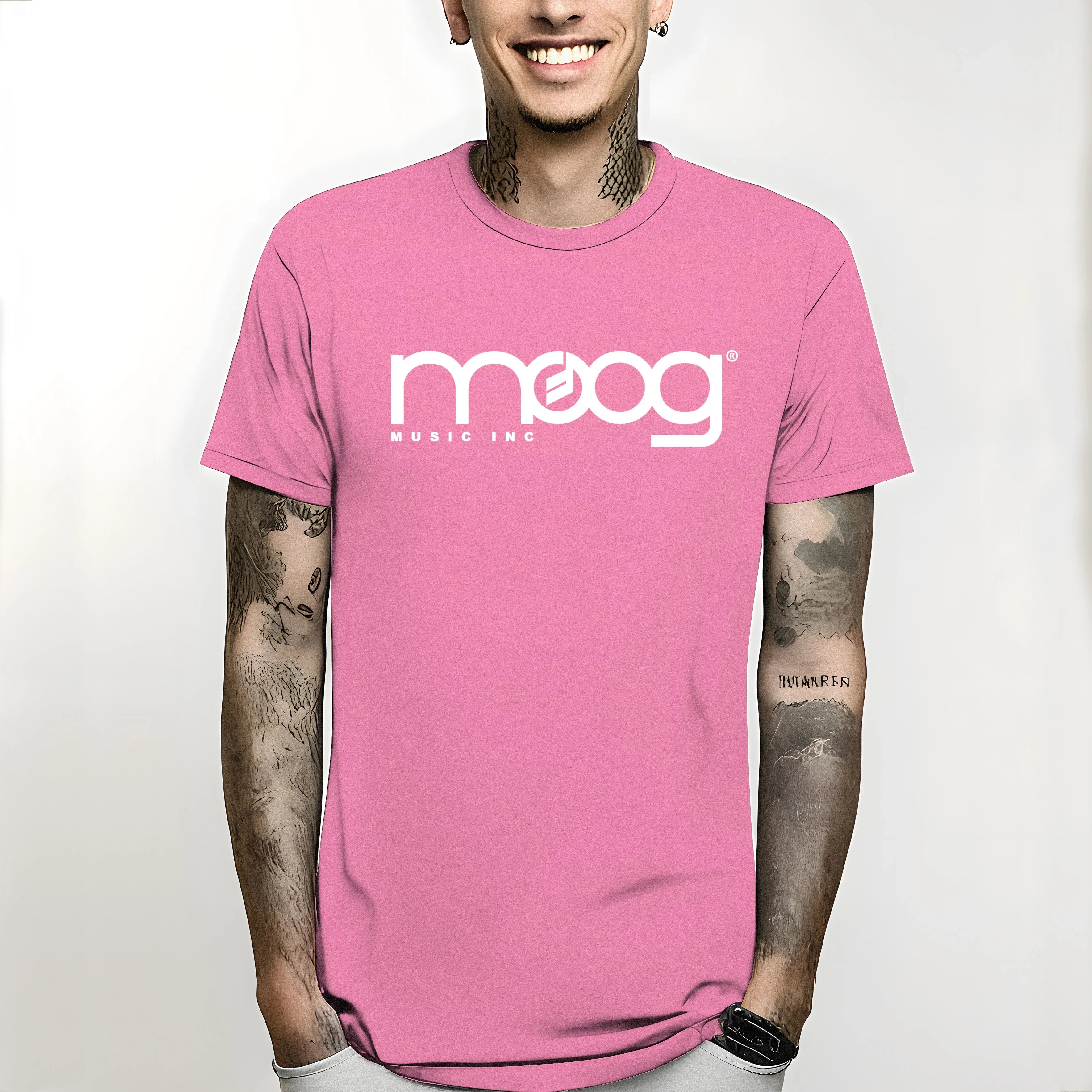 T Shirt Est Top TeesFashion Style Men Tee100% Cotton Classic Te 2024 New Moog Tshirt Synth Music Inc Minimoog Analog  Fashion