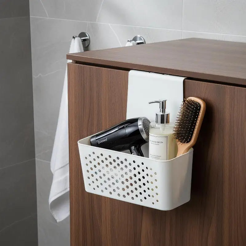 Kitchen Cabinet Door Interior Storage Shelf And Box, Hanging Hook Behind The Door, Kitchen Cabinet Door Basket Shelf Baskets