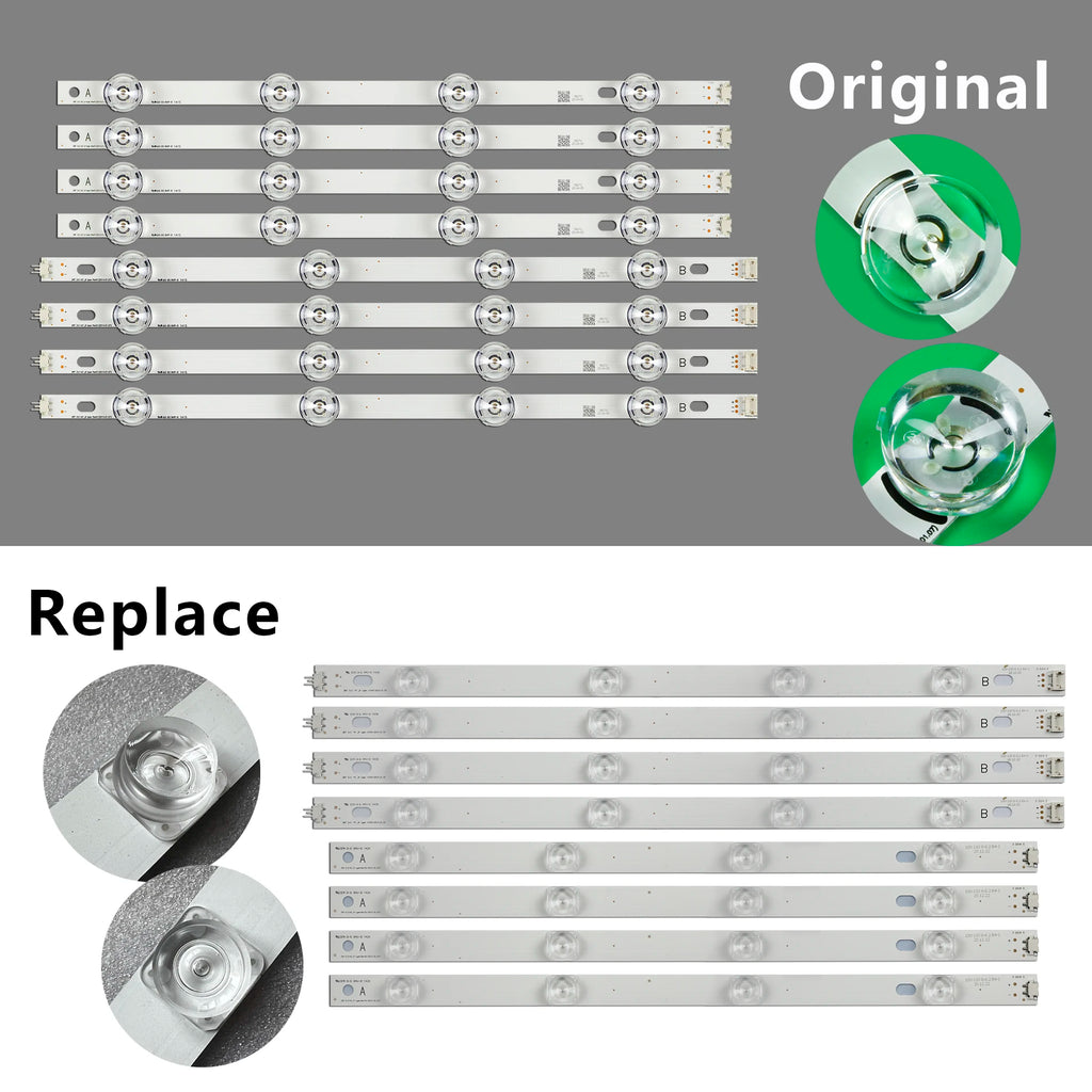 LED strip For 42'' TV 6916L-1956B 6916L-1957B 42LB652V 42LB631V 42LB630V 42LB629V 42LB560V 42LF560T 42LB620T 42LF531V