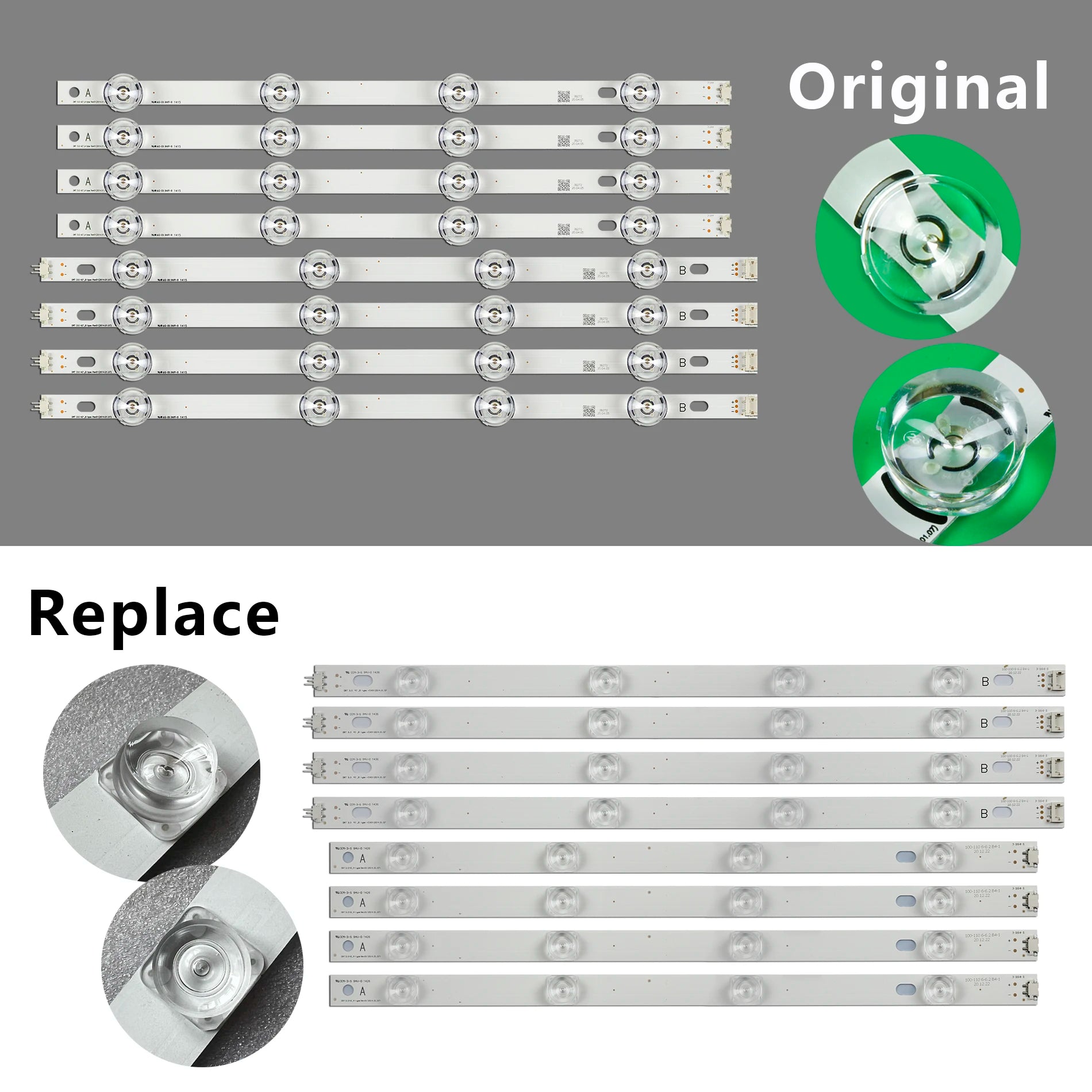 LED strip For 42'' TV 6916L-1956B 6916L-1957B 42LB652V 42LB631V 42LB630V 42LB629V 42LB560V 42LF560T 42LB620T 42LF531V