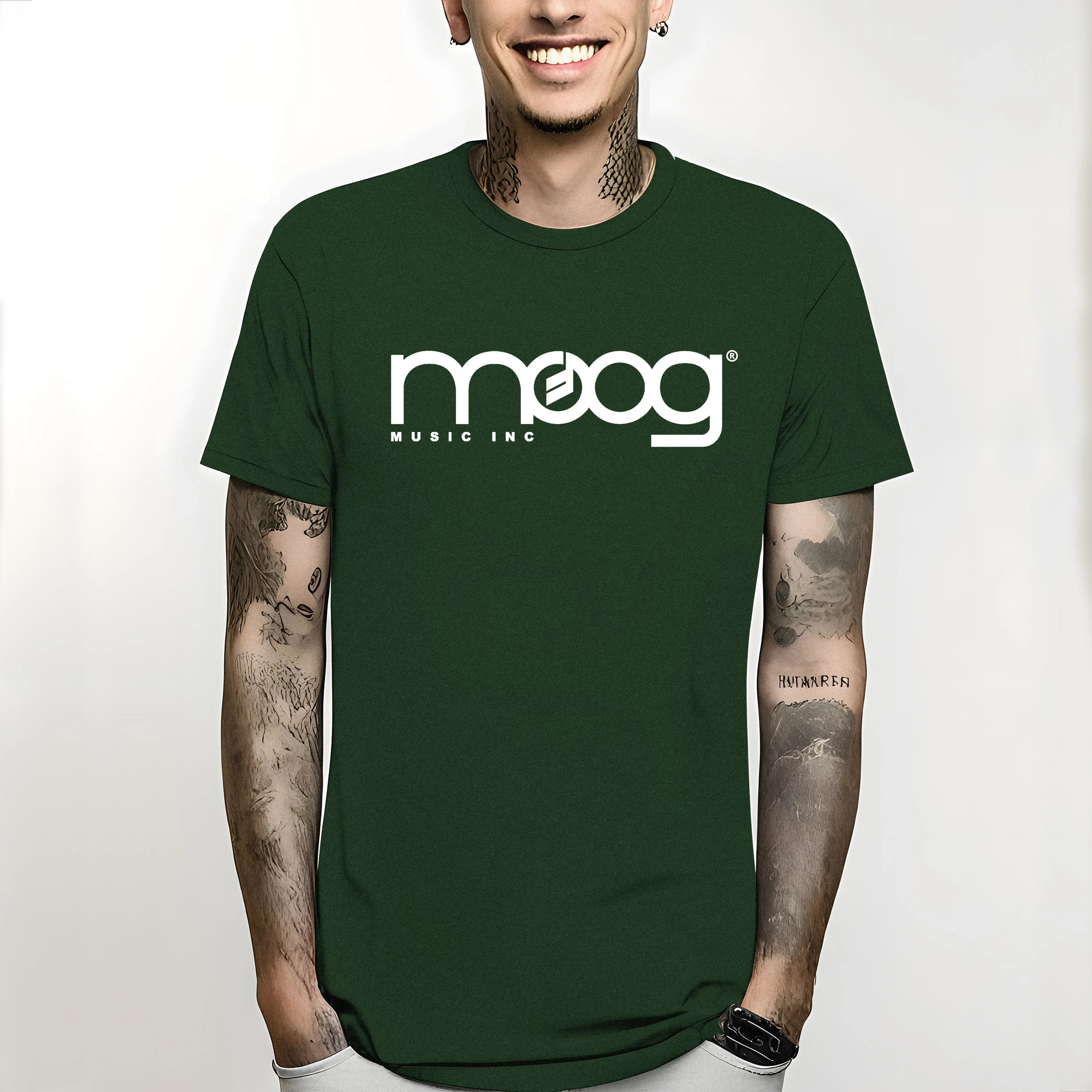 T Shirt Est Top TeesFashion Style Men Tee100% Cotton Classic Te 2024 New Moog Tshirt Synth Music Inc Minimoog Analog  Fashion