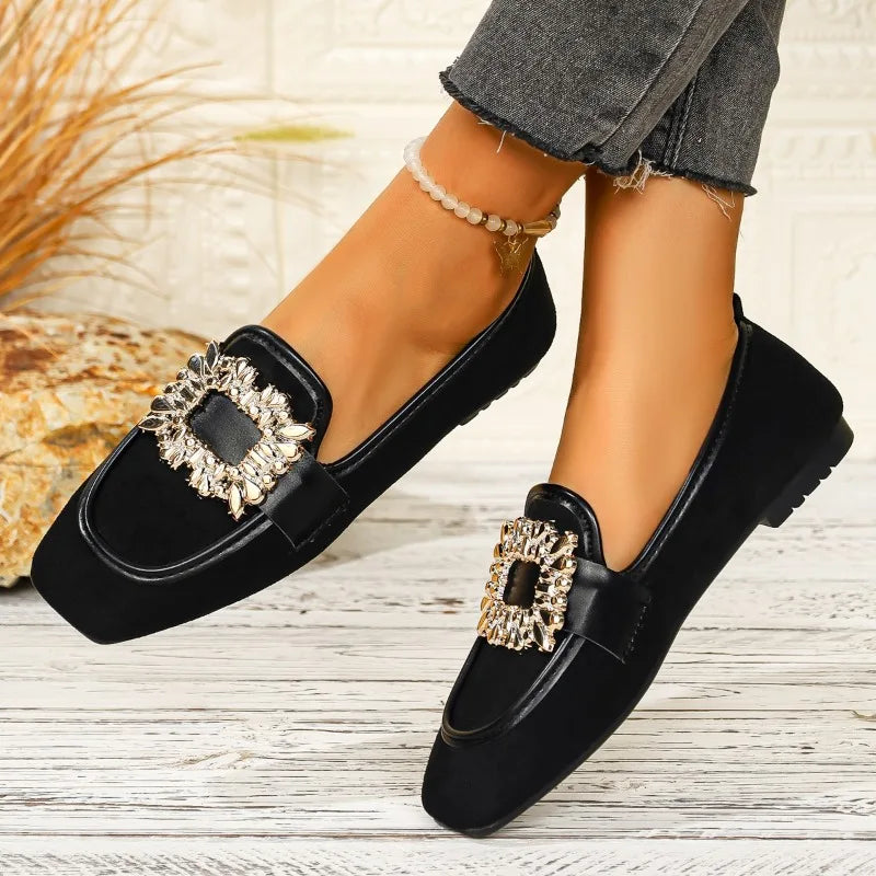 Spring Autumn Women Flats Lightweight Sneakers Women Walking Flat Bottom Shoes Women Comfortable Round Toe Shoes Outdoor Loafers