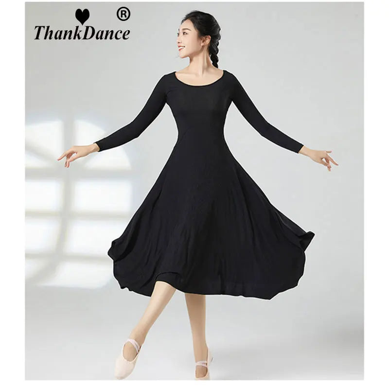 Modern Dance Ballroom Dancing Dress Women Standard Ballroom Dance Dress for Waltz/tango/foxtrot Performance Competition Dress