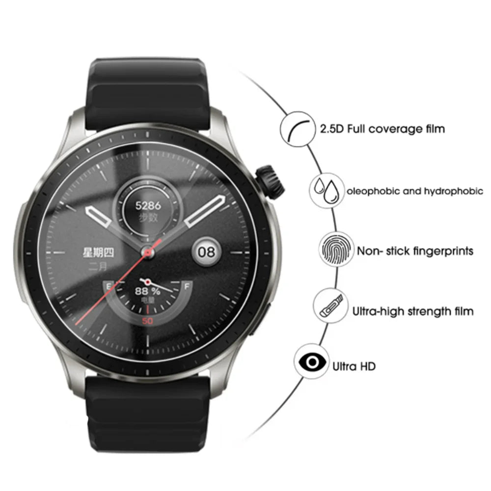 Smart Watch Glass Screen Protector Film for Watch 39MM 38MM 37MM 36MM 35MM 34MM 33MM 40MM 41MM 42MM 44MM 30MM-46MM Watch Film