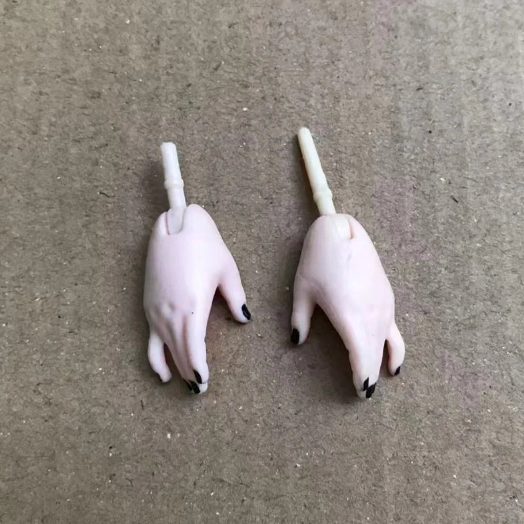 Rainbow Doll Hands With Colorful Nail Polish White Brown Beige Black Doll Parts Male Female Doll Hands Parts