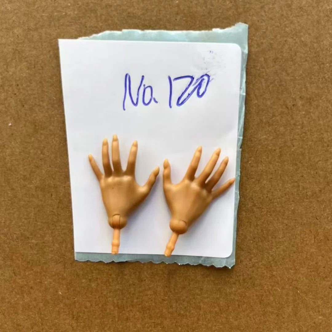 Rainbow Doll Hands With Colorful Nail Polish White Brown Beige Black Doll Parts Male Female Doll Hands Parts