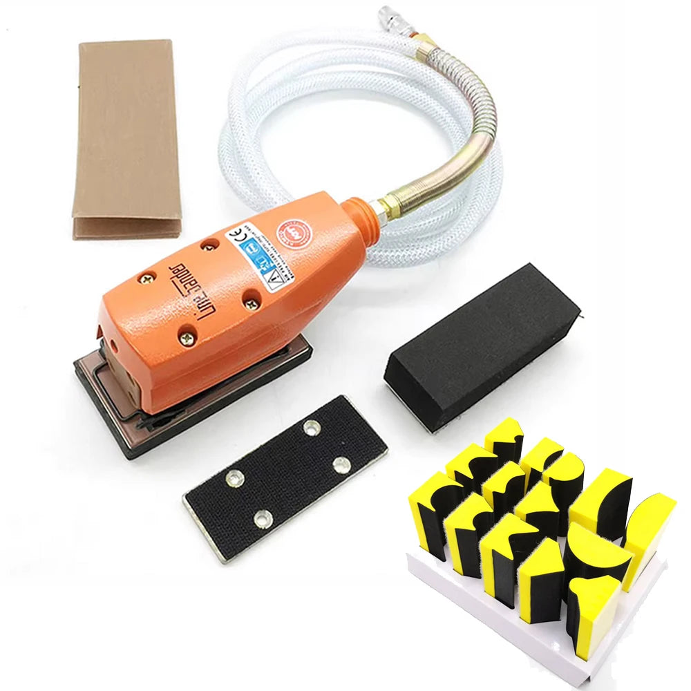 Ahuhardware straight line pneumatic air sander, air Line Groove Corner track Sandpaper machine