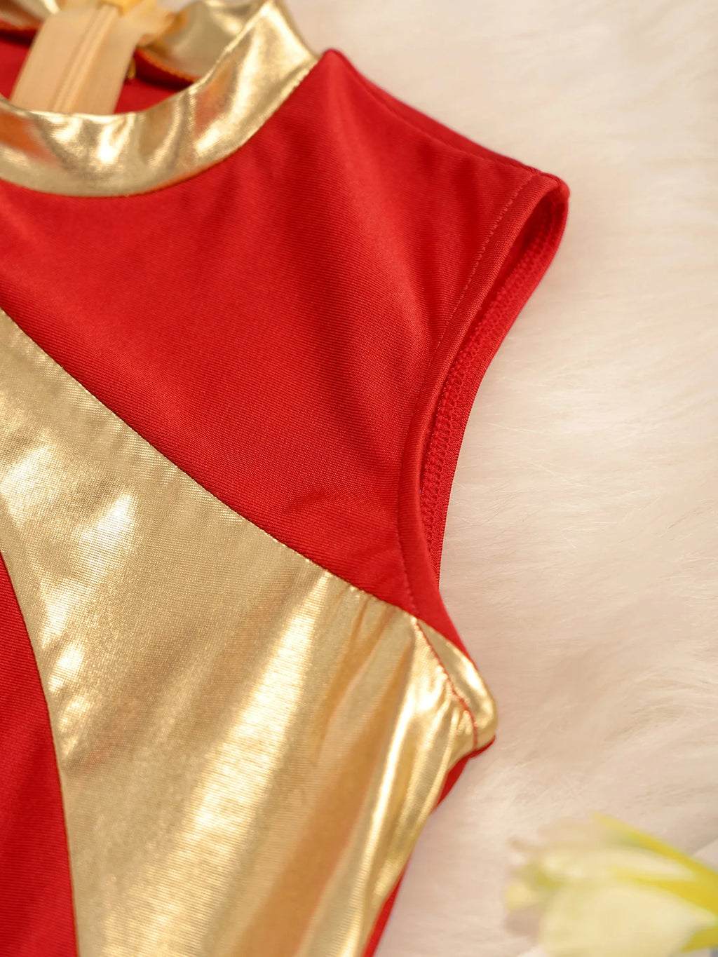 Teen Girls Modern Lyrical Ballroom Dance Performance Costume Sleeveless Asymmetrical Hem Dress Church Choir Worship Robe Gown