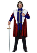 European And American Classical Red Medieval Court Adult King Queen Dress Royal Retro Renaissance Couple Dress Christmas Suit
