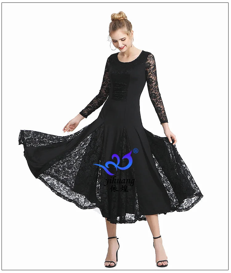 Modern Dance Dress, Ballroom Dance Dress, Ballroom Dance Dress, Grand Swing Dress, Waltz Dance Dress, Competition Performance Dr