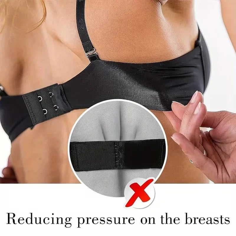 Bra Extenders for Women 4Pcs Adjustable Back Bra Strap Extender Women's Elastic Comfortable Elastic Bra Strap Extenders