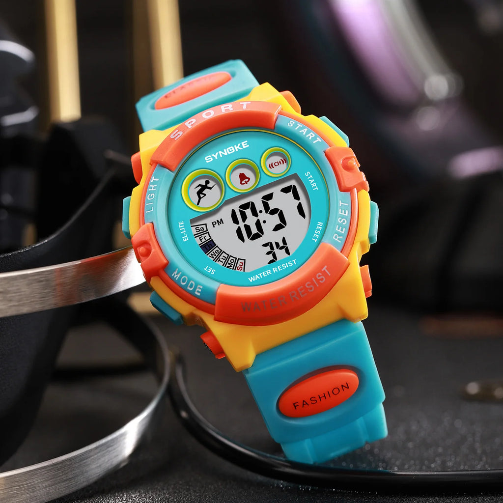 Waterproof Sport Children Watch LED Digital Kids Watches Luxury Electronic Watch for Kids Children Boys Girls Gifts