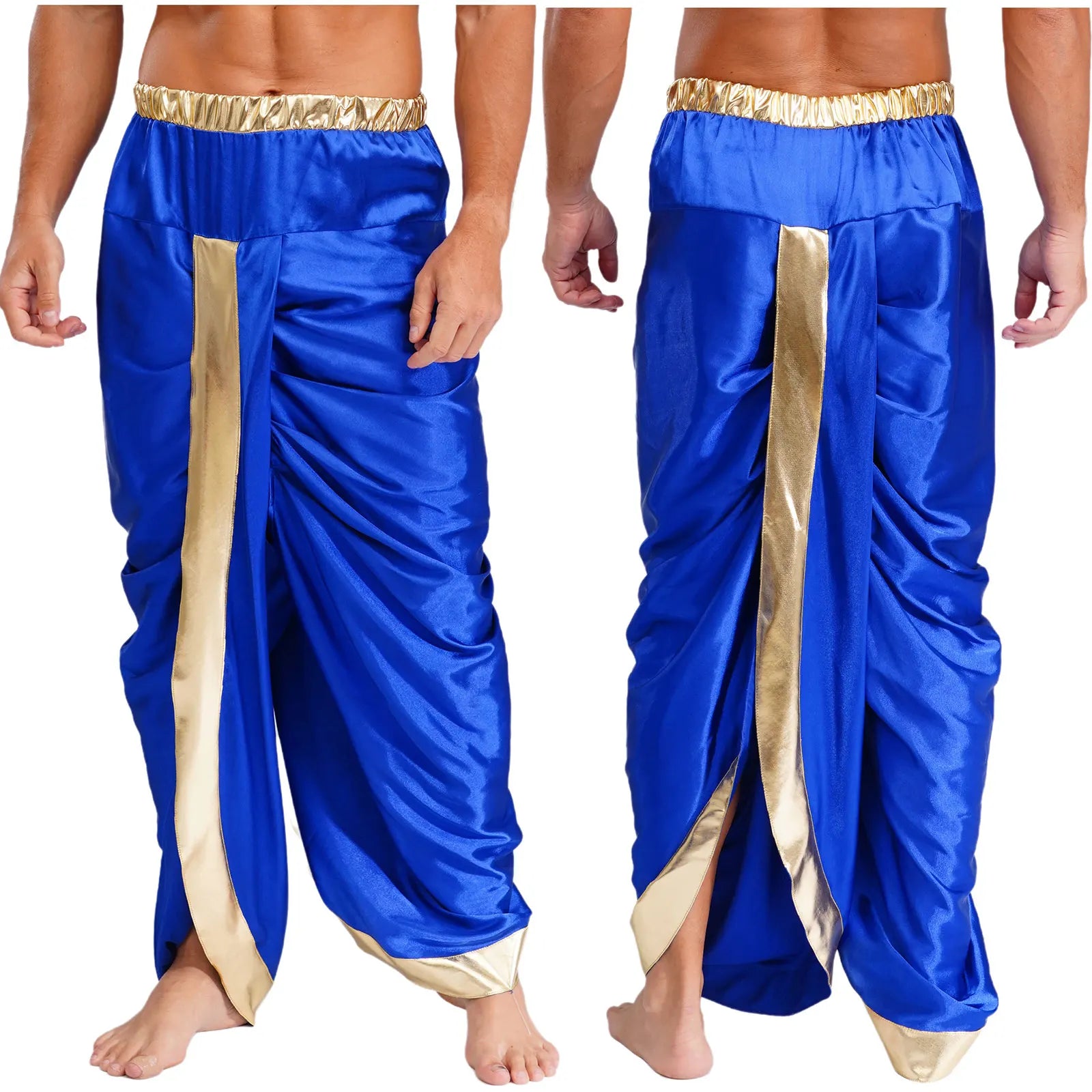 Ready to Wear Dhoti for Men Readymade Dhoti Pants with Dupatta Males Indian Traditional Trousers Festival Party Dress Up Costume