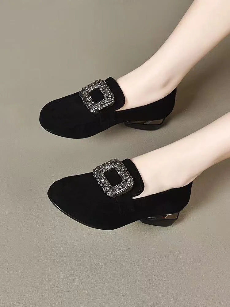 2026 Spring Bestselling Pointed-Toe Solid Color Comfortable French & Korean Style Slip-On Elegant Flats