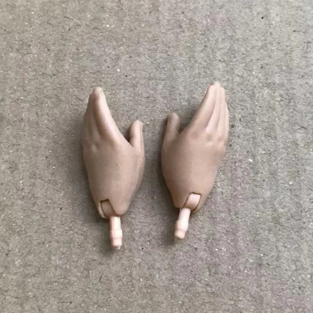 Rainbow Doll Hands With Colorful Nail Polish White Brown Beige Black Doll Parts Male Female Doll Hands Parts