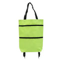 Foldable Shopping Bag with Wheels Lightweight Portable Hand Pull Cart for Groceries, Market & Package Pickup