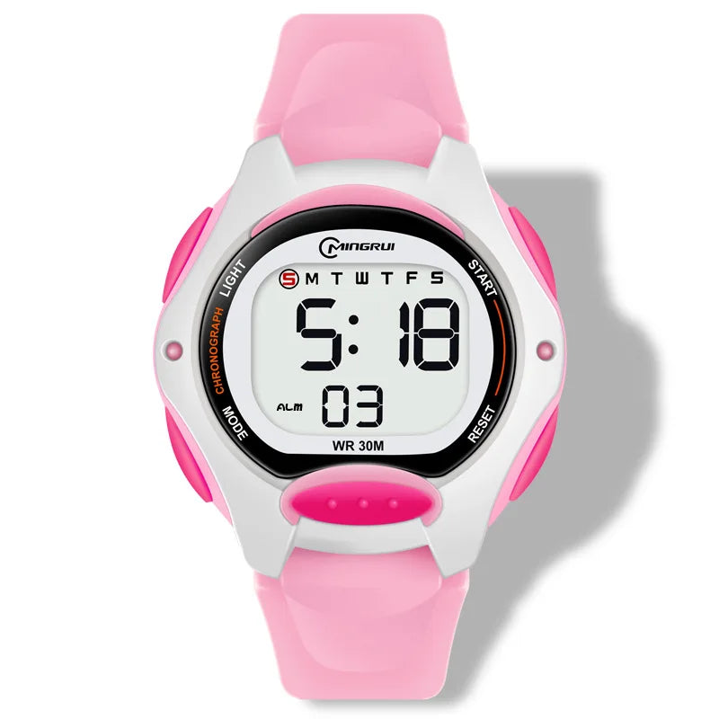 Children Watch Waterproof Digital Watch for Girls Boys Black LCD Electronic Sport Kid Watches Alarm Clocks Gifts
