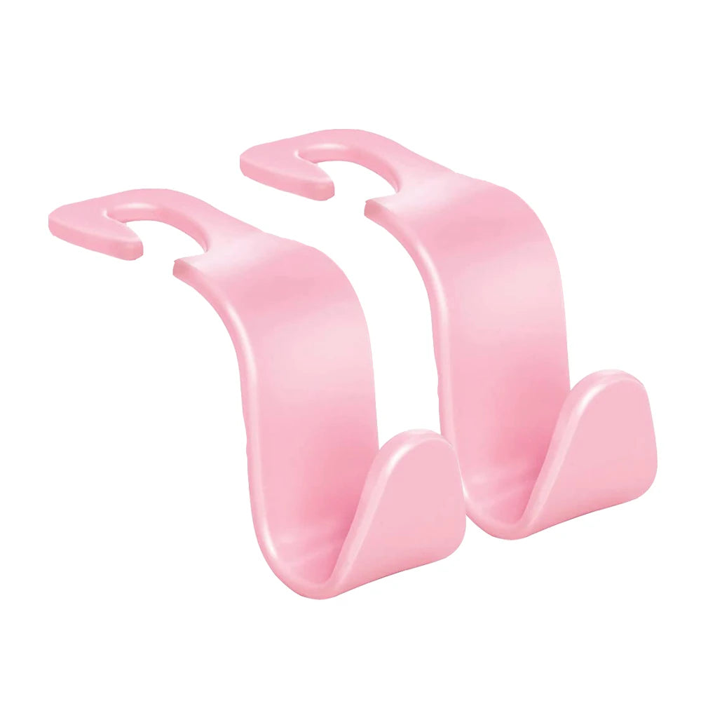 2pcs Universal Car Seat Headrest Hook Storage Hanger for Handbag Purse Coat Groceries