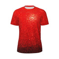 Sports T Shirt For Men Metallic Print T-Shirts Popular Sparks Of Red Summer Tees O Neck Y2K Retro Graphic Tops Gift
