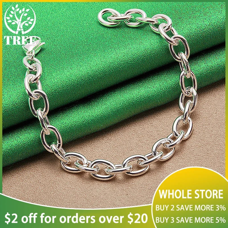18K Gold Bracelet Men's Chain Bracelets Hip Hop Women's Wedding Party Fashion Jewelry Gifts