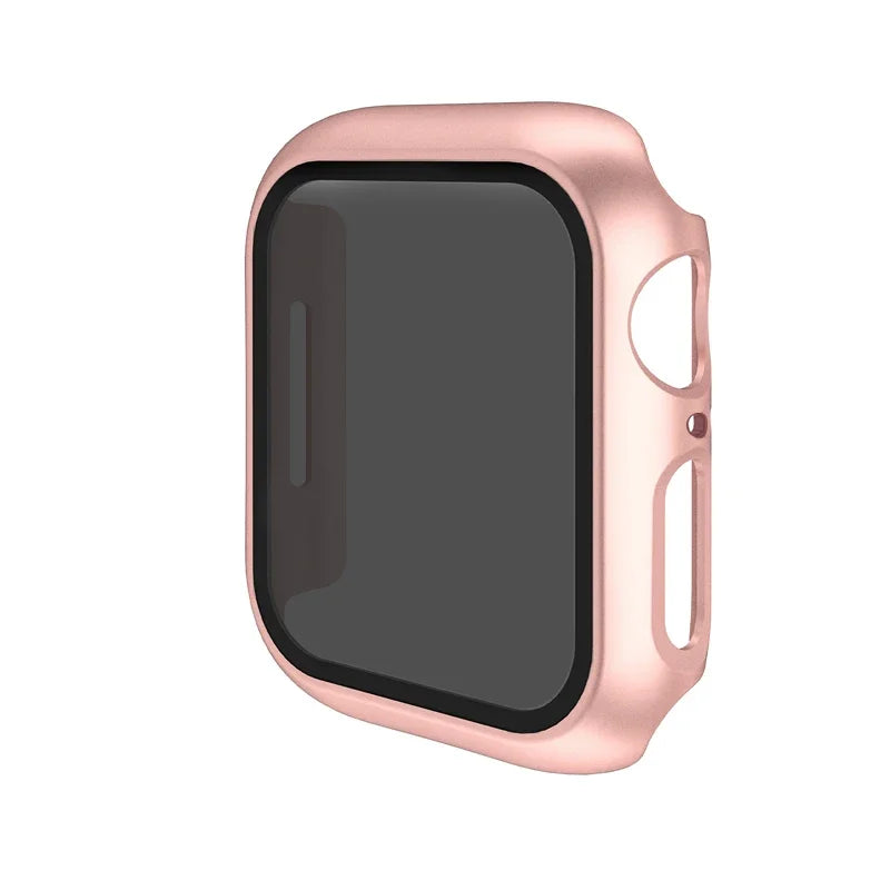 Anti-Peeping Screen Protector For Apple Watch 45mm 41mm 44mm 40mm Tempered Privacy Glass+Case For iWatch 8 7 6 5 4 SE 9 Cover