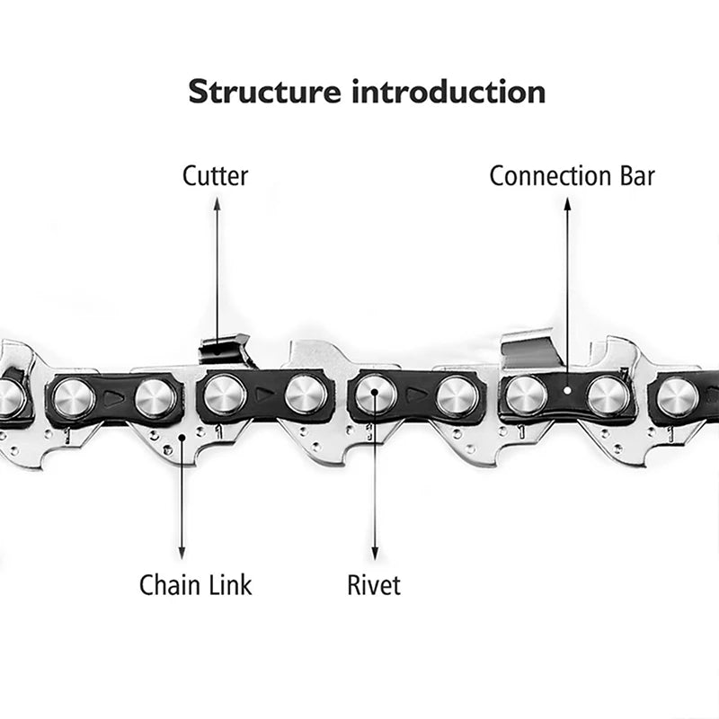 4/6/8/10/12/16inch  1/4" .043" 28/37/45/48  ChainsawDL Semi Chisel Electric Chainsaw Chain SpareWood Branch Cutting House Hold