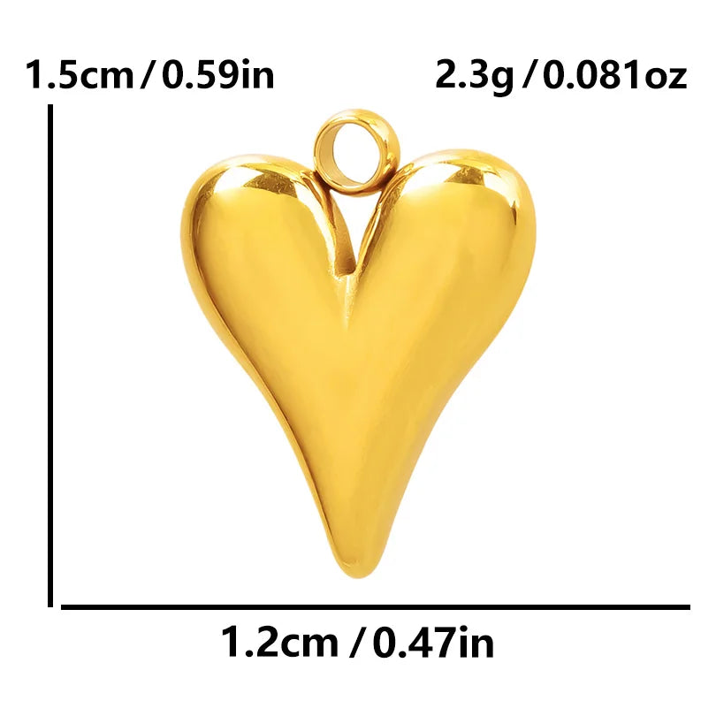 6Pcs/Lot Stainless Steel Gothic Catholic Sacred Heart Charms Jewelry Wholesale Thorns Lava Love Pendant Diy Necklaces Wholesale